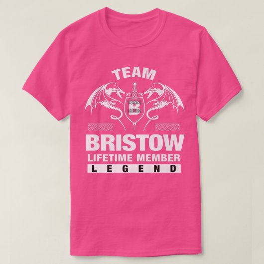 チームBRISTOWライフタイムメンバーギフト Tシャツ (デザイン正面)
