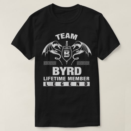 チームBYRDライフタイムメンバーギフト Tシャツ (デザイン正面)