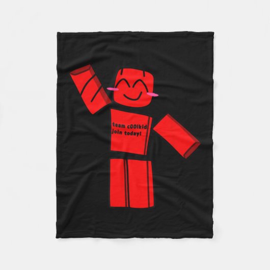 チームC00lkiddが今日のトレンドおもしろい引用文に参加 フリースブランケット (正面)