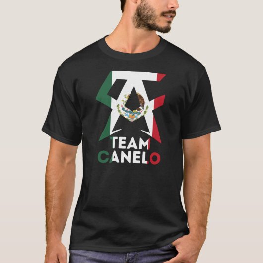 チームCanelo Alvarez、caneloロゴ、canelo Tシャツ (正面)