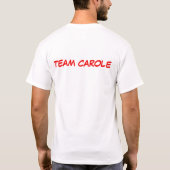 チームCaroleの蟹座の歩行のワイシャツ Tシャツ (裏面)