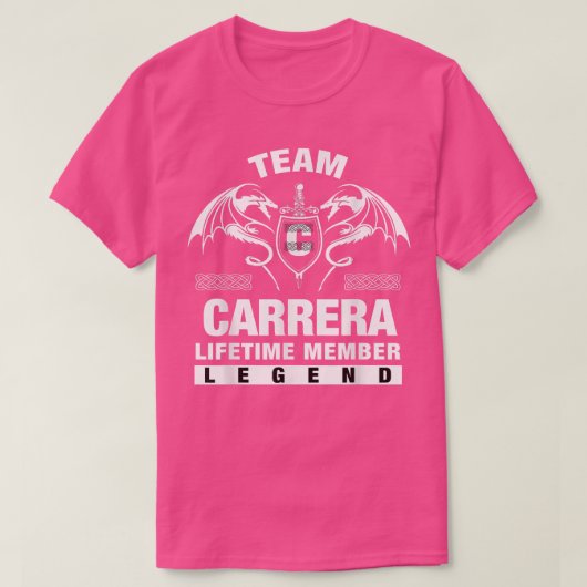 チームCARRERAライフタイムメンバーギフト Tシャツ (デザイン正面)