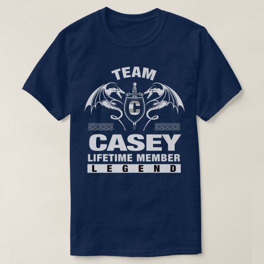 チームCASEYライフタイムメンバーギフト Tシャツ (デザイン正面)