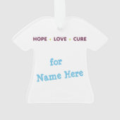 チームCDKL5 tシャツオーナメント オーナメント (裏面)