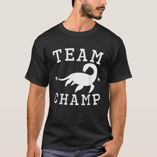 チームChampレイクシャンプレーンモンスターTシャツ Tシャツ (正面)