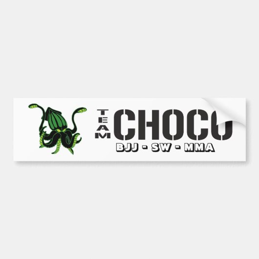 チームChocoバンパーステッカー バンパーステッカー (正面)