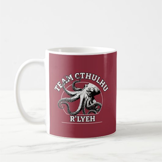 チームCtulhu R'lyeh Lovecraft コーヒーマグカップ (左)