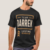 チームDarren Lifetimeメンバおもしろいー名Darren Tシャツ (正面)