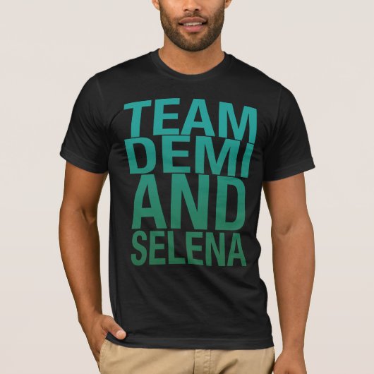 チームDemiおよびSelena Tシャツ (正面)