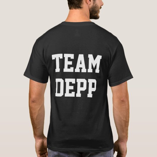 "チームDEPP" (両面) Tシャツ (裏面)