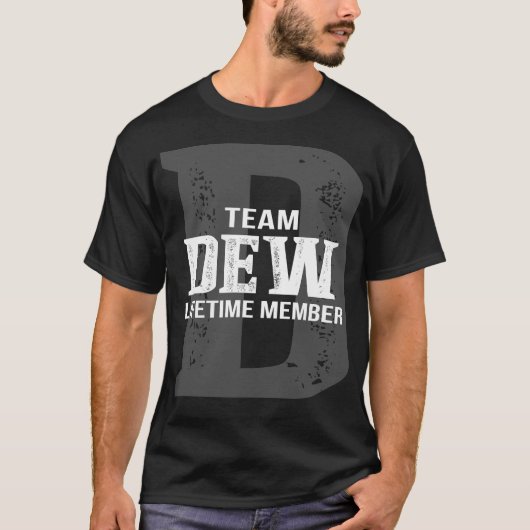 チームDEWライフタイムメンバー Tシャツ (正面)