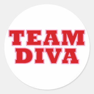 "チームDiva"スタンプ ラウンドシール