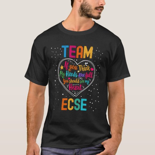チームECSE評価週新学期ハート Tシャツ (正面)