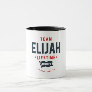 チームElijahライフタイムメンバおもしろいー名Elijah マグカップ