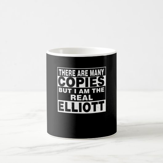 チームELLIOTTファミリ姓名メンバー コーヒーマグカップ (中央)