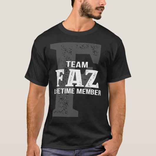 チームFAZ終身会員 Tシャツ (正面)