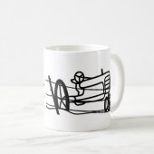 チームFencerowの旧式なトラクターの引き コーヒーマグカップ (正面右)