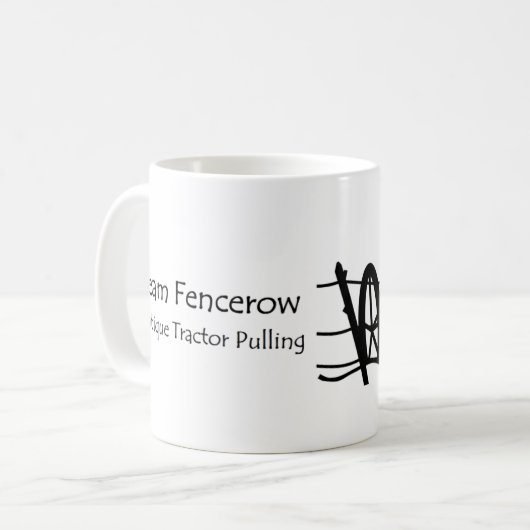 チームFencerowの旧式なトラクターの引き コーヒーマグカップ (正面左)