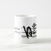 チームFencerowの旧式なトラクターの引き コーヒーマグカップ (中央)