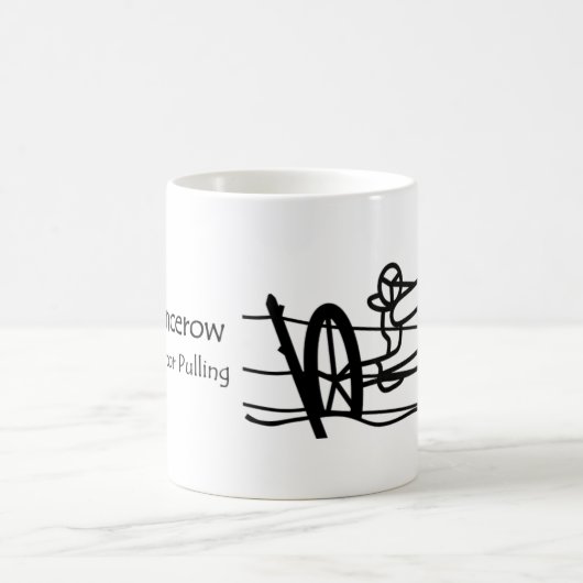 チームFencerowの旧式なトラクターの引き コーヒーマグカップ (中央)