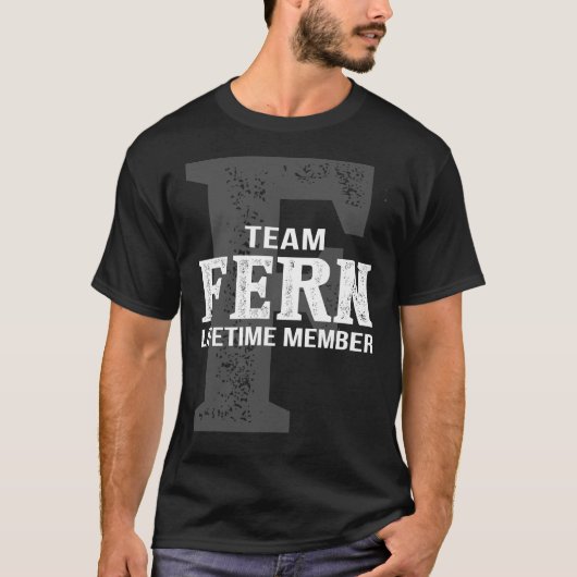 チームFERNライフタイムメンバー Tシャツ (正面)
