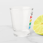 チームFLORES – 事実、論理、現実、科学 ショットグラス (左)