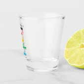 チームFLORES – 事実、論理、現実、科学 ショットグラス (右)