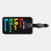 チームFLORES – 事実、論理、現実、科学 ラゲッジタグ (裏面横)