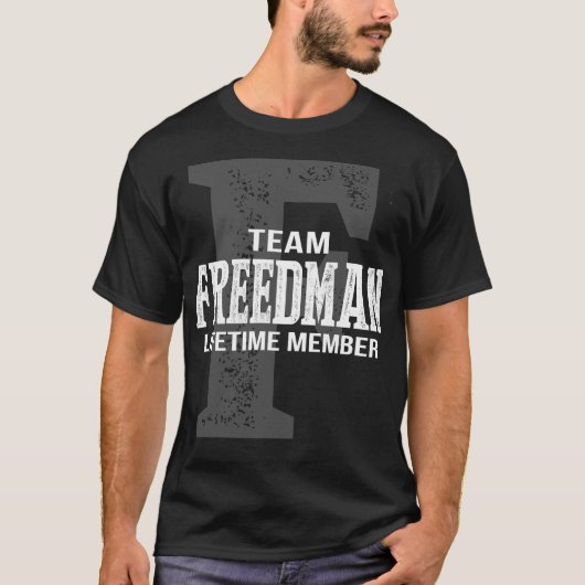 チームFREEDMANライフタイムメンバー Tシャツ (正面)