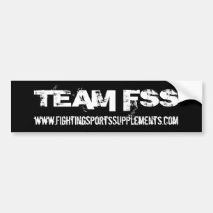 チームFSSのバンパーステッカー バンパーステッカー