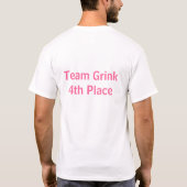 チームGrinkの挑戦日のワイシャツ Tシャツ (裏面)