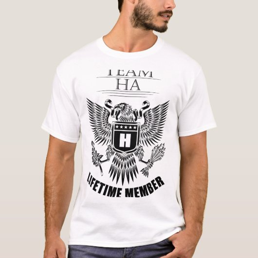 チームHaライフタイムメンバー Tシャツ (正面)