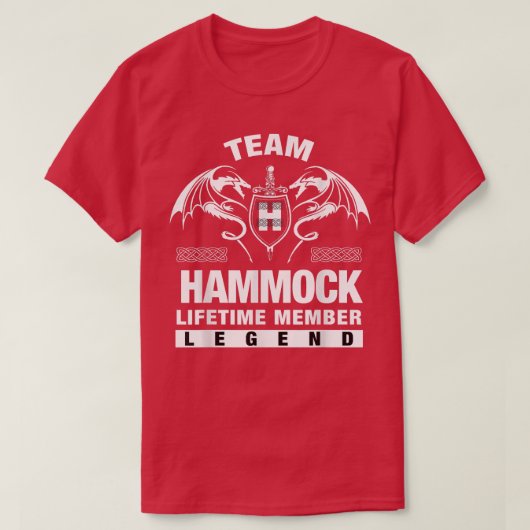 チームHAMMOCK生涯会員ギフト Tシャツ (デザイン正面)