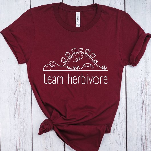 チームHerbivore、おもしろいビーガン、かわいいベジタリアン主義 Tシャツ