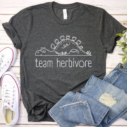 チームHerbivore、おもしろいビーガン、かわいいベジタリアン主義 Tシャツ