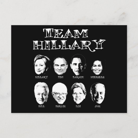 チームHillary – ヒラリー・チーム ポストカード (正面)