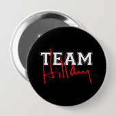 チームHILLARY WHITE.png 缶バッジ (正面&裏面)