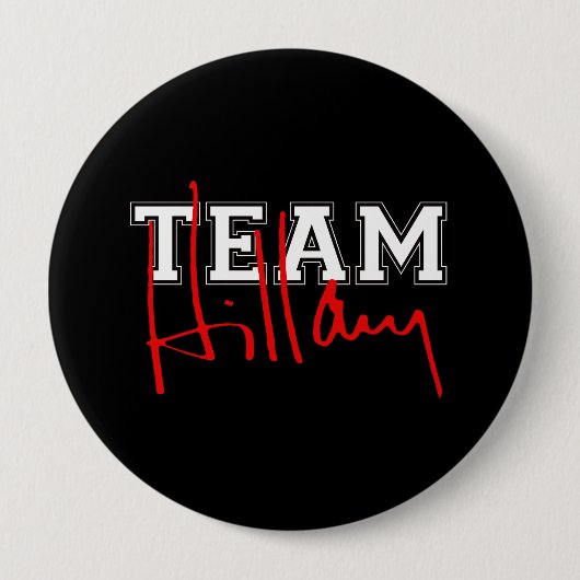 チームHILLARY WHITE.png 缶バッジ (正面)