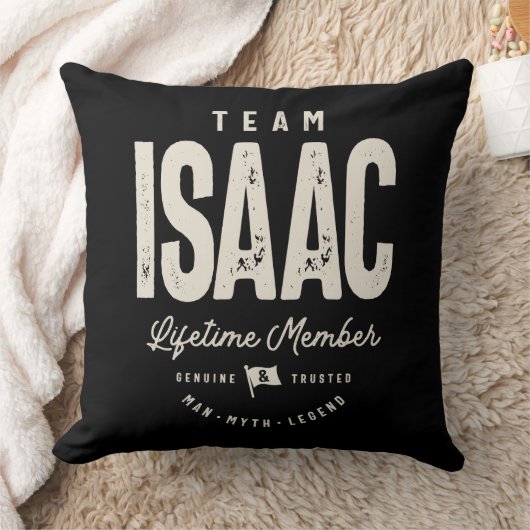 チームIsaacライフタイムパーソナライズされたメンバ名 クッション (ブランケット)