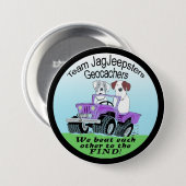 チームJagJeepsters Geocachingのバッジ 缶バッジ (正面&裏面)