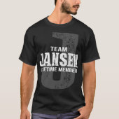 チームJANSENライフタイムメンバー Tシャツ (正面)