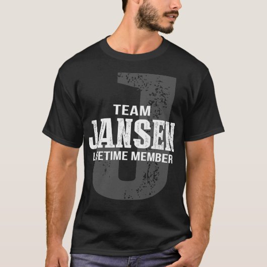 チームJANSENライフタイムメンバー Tシャツ (正面)