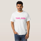 チームJared基本的なTの白 Tシャツ (正面フル)