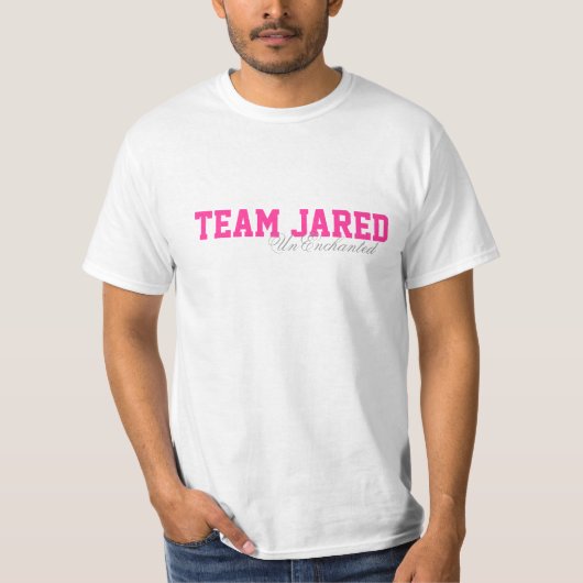 チームJared基本的なTの白 Tシャツ (正面)