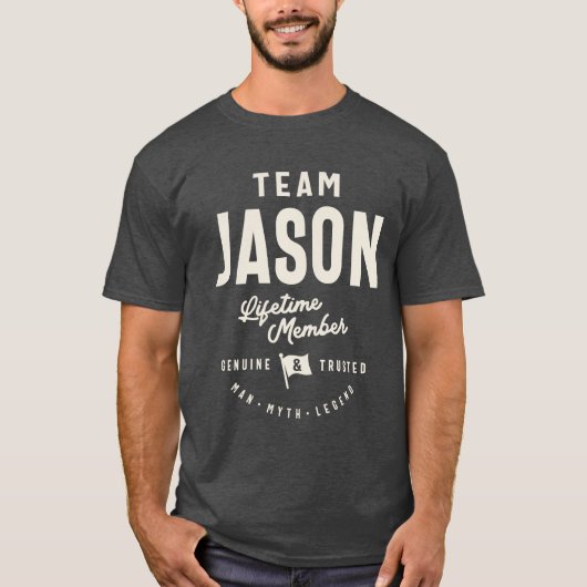 チームJason Lifetimeメンバージェイソン名 Tシャツ (正面)