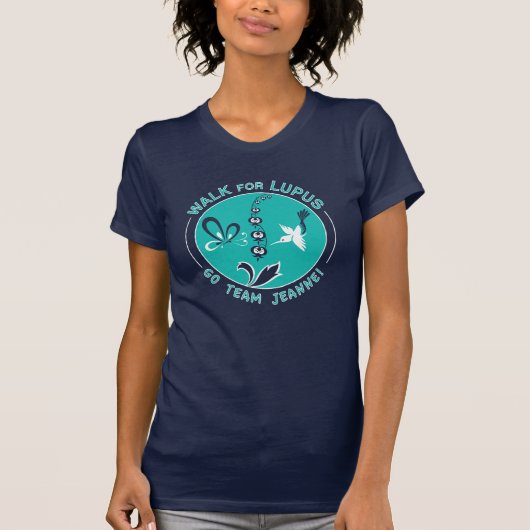 "チームJeanne"のループスの歩行 Tシャツ (正面)