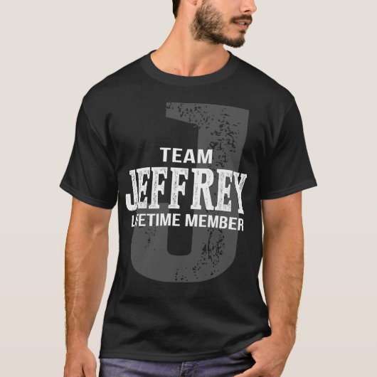 チームJEFFREYライフタイムメンバー Tシャツ (正面)