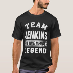 チームJenkins姓Lifetimeメンバー凡例ギフト Tシャツ
