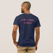 チームKalyraの記録タイムのワイシャツ(メンズ) Tシャツ (裏面フル)