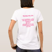 チームKalyraファンのワイシャツ Tシャツ (裏面)